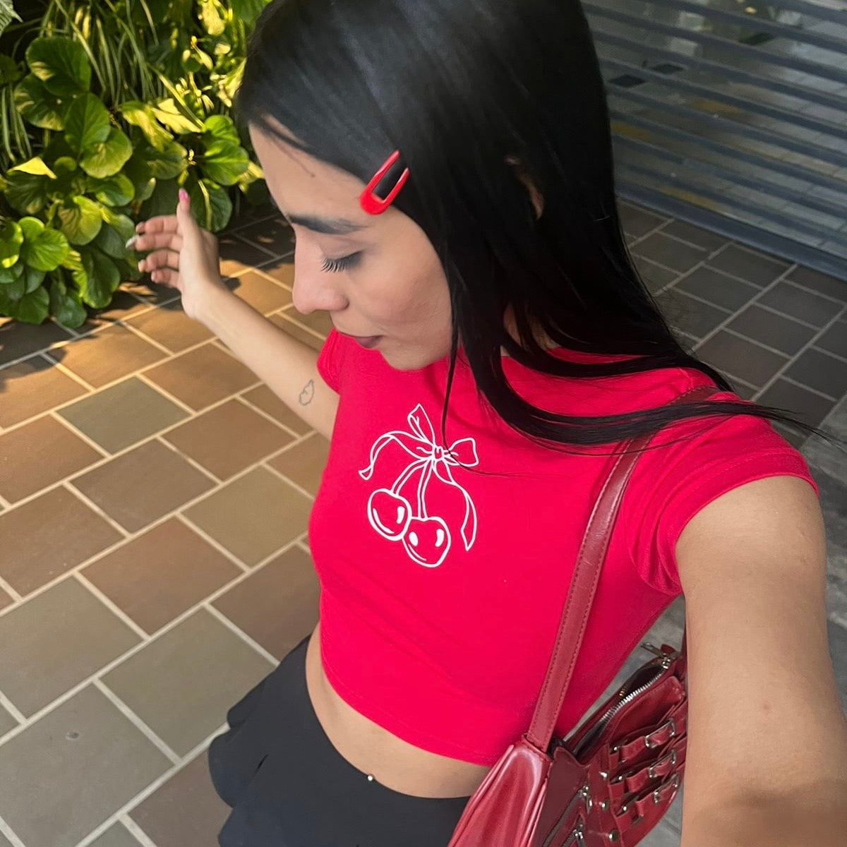 Cherry baby tee🍒
