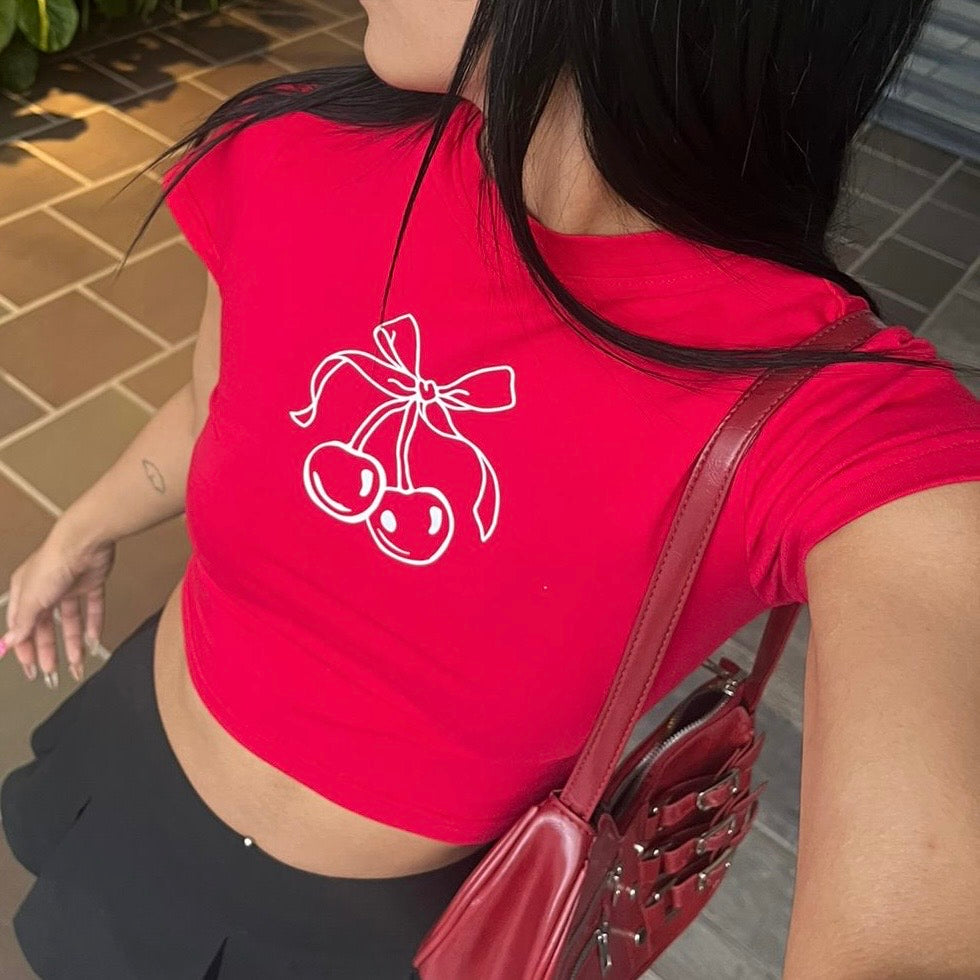 Cherry baby tee🍒